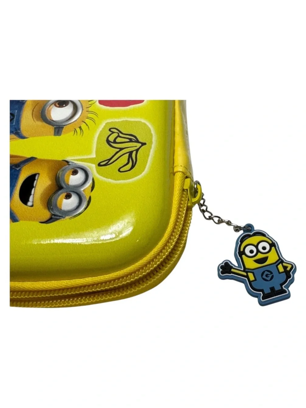 Yellow Minions character zippered pencil case graphics of various Minions.NWT